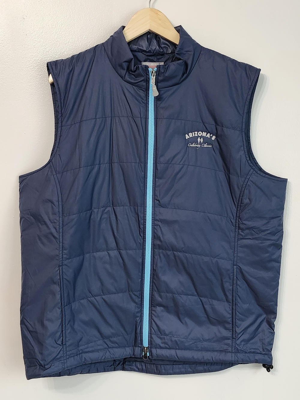 NWT Peter Millar Arizona Celebrity Classic Men Blue XL Quilted Jacket Vest